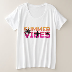 Camiseta Plus Size Víblias de Verão Mais Tamanho