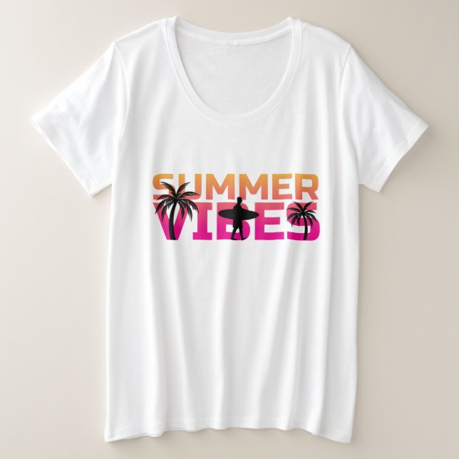 Camiseta Plus Size Víblias de Verão Mais Tamanho (Frente do Design)