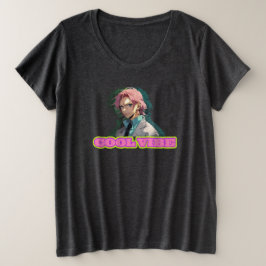 Camiseta Plus Size Vibrações Legais