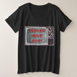 Camiseta Plus Size Viciado em Filme Horror