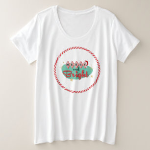 Camiseta Plus Size Vintage/Retro Alegre & Brilhante