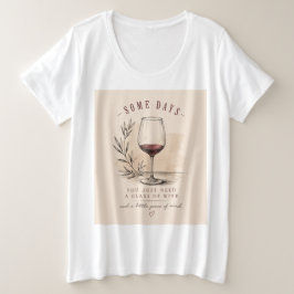 Camiseta Plus Size Vintage Wine Lover Shirt | Elegant Red Wine Design