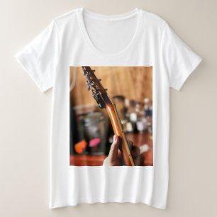 Camiseta Plus Size Violão acústico bonito