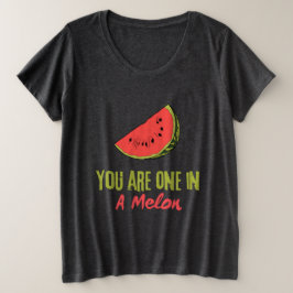 Camiseta Plus Size Você Está Em Uma Fruta De Melão Melão