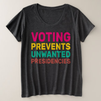 Camiseta Plus Size Votação Impede Presidências Indesejadas