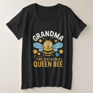 Camiseta Plus Size Vovó, a Rainha Original Abelha