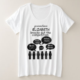 Camiseta Plus Size Vovó Engraçada e Inspiradora