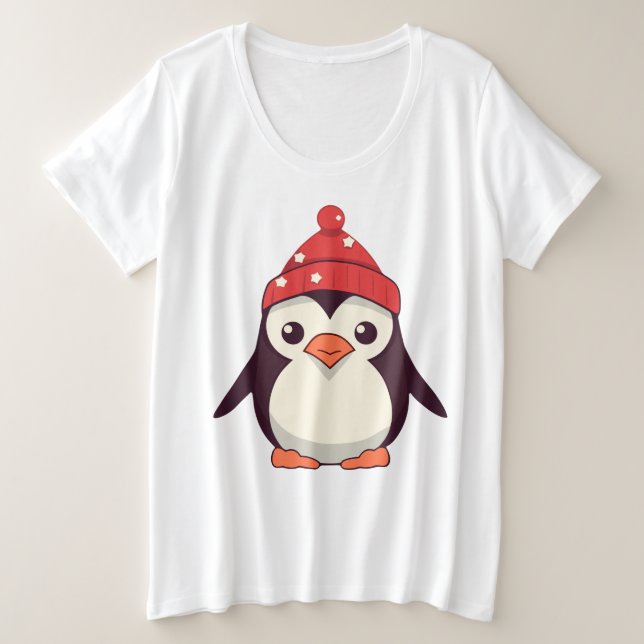Camiseta Plus Size Waddle Claus (Frente do Design)