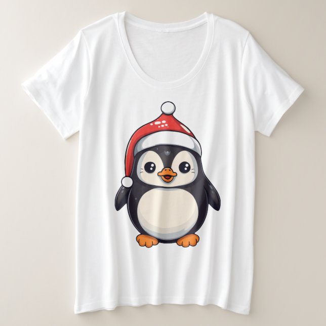 Camiseta Plus Size Waddle Claus (Frente do Design)