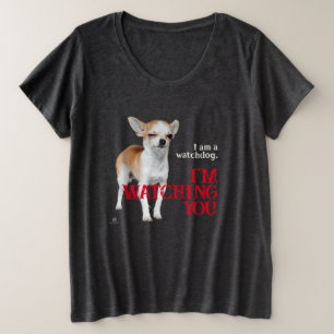 Camiseta Plus Size Watchdog Chihuahua - Personalizável
