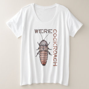 Camiseta Plus Size Werecockroach Plus Tamanho T-Shirt
