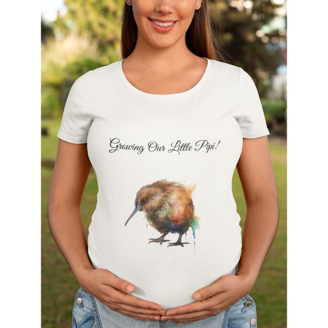 Camiseta Plus Size Whimsical Kiwi Bird Baby Shower | Sweet Pipi (Criador carregado)