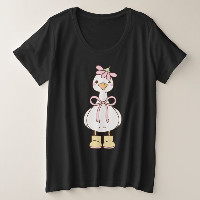 Camiseta Plus Size Winky Goose (Frente do Design)