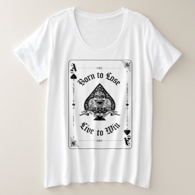Camiseta Plus Size Women's Ace of Spades shirt (Frente do Design)