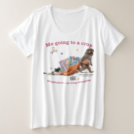 Camiseta Plus Size Women's Plus Shirt Punch the Monkey