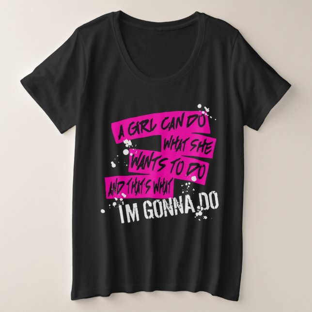 Camiseta Plus Size Women's Plus Size Bad Reputation Lyrics (Frente do Design)