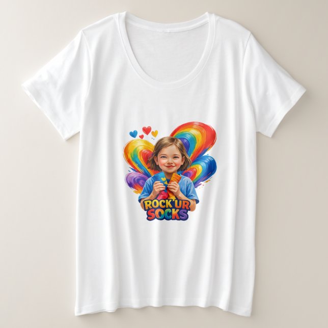 Camiseta Plus Size World Down Syndrome Day (Frente do Design)