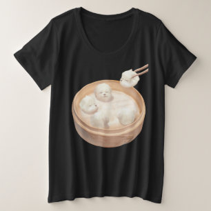 Camiseta Plus Size Xiao Long Bao - Ilustração Cuta