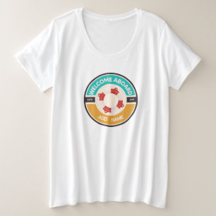 Camiseta Plus Size Yacht club marinho Náutico