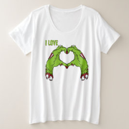 Camiseta Plus Size Zombie Love