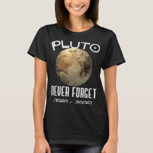 Camiseta Plutão Astronômico Nunca Esquece Planeta Espacial