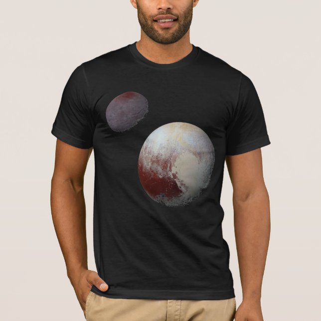 Camiseta Plutão & Charon 9th ou Dwarf Planet Solar System (Frente)