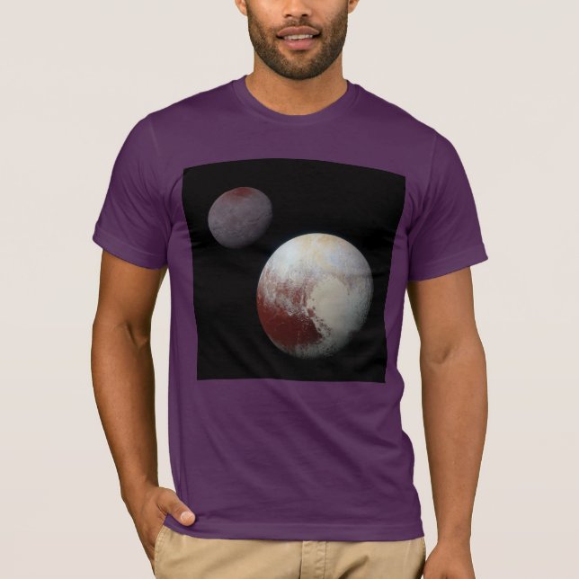 Camiseta Plutão & Charon 9th ou Dwarf Planet Solar System (Frente)