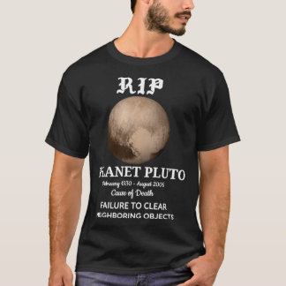 Camiseta Plutão do Planeta RIP essencial