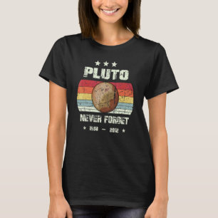 Camiseta Plutão Nunca Esqueça 1930 2006 Vintage Ciência Es