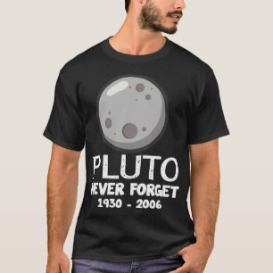 Camiseta Plutão Nunca Esqueça os Nerd do Planeta Anão