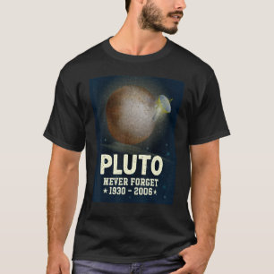 Camiseta Plutão Nunca Esquece 1930 2006 Science Outer Space