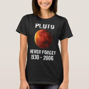 Camiseta Plutão Nunca Esquece A Vintagem De 1930 2006