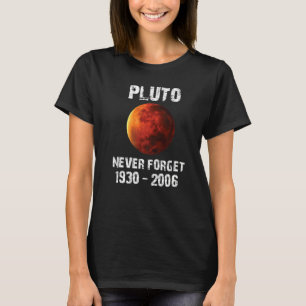 Camiseta Plutão Nunca Esquece A Vintagem De 1930 2006