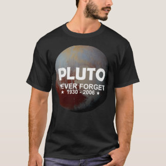 Camiseta Plutão Nunca Esquece Amantes de Ciências
