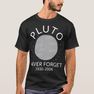 Camiseta Plutão Nunca Esquece Plutão Planeta Nunca Esquece