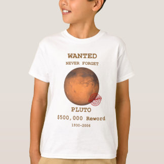 Camiseta Plutão Plush Planet, Nunca Esqueça Plutão