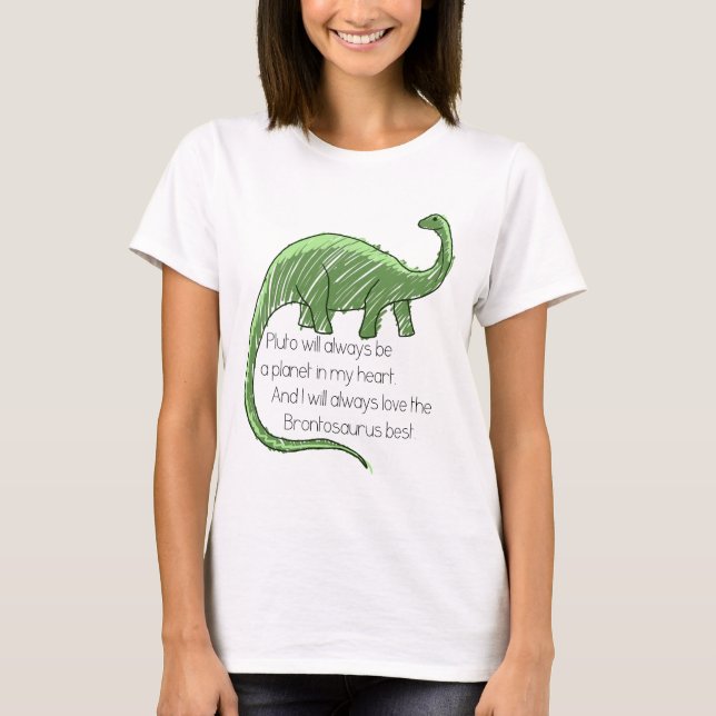 Camiseta Pluto e o Brontosaurus (Frente)