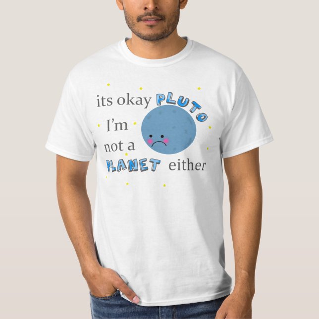 Camiseta pluto não é um planeta (Frente)
