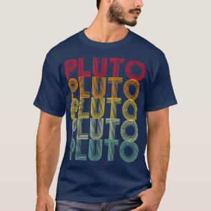 Camiseta PLUTO NUNCA ESQUEÇA O Estilo Retroativo Espaço Eng