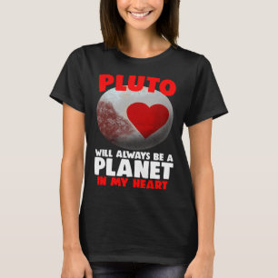 Camiseta Pluto Será Sempre Um Planeta No Meu Coração Mulher