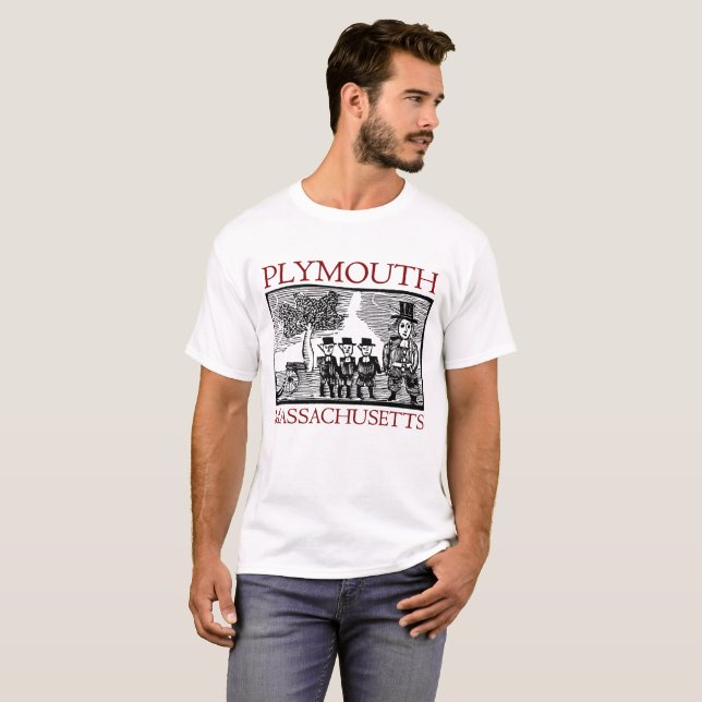 Camiseta Plymouth Massachusetts Tee (Frente Completa)