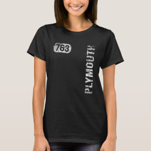 Camiseta Plymouth Minnesota 763 Código de Área Vintage Retr