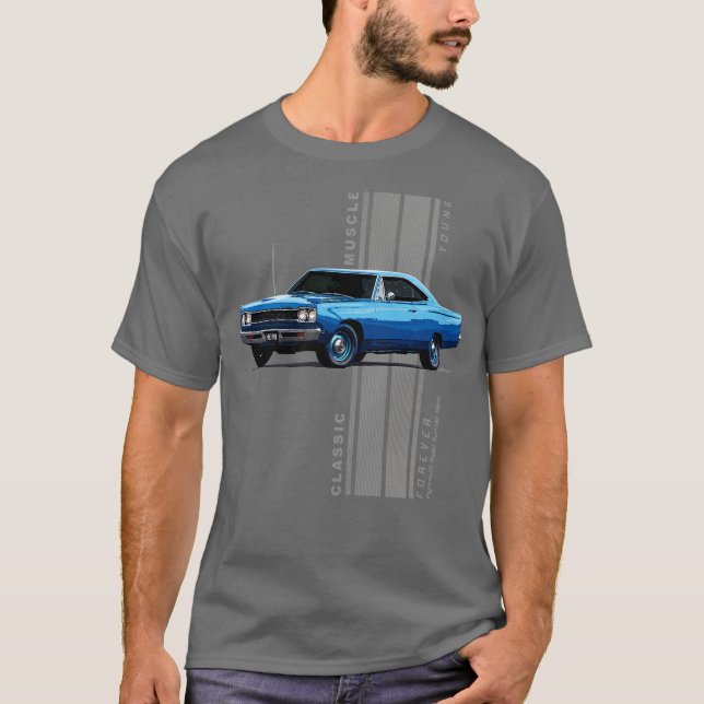 Camiseta Plymouth Road Runner Hemi Classic American Muscle  (Frente)