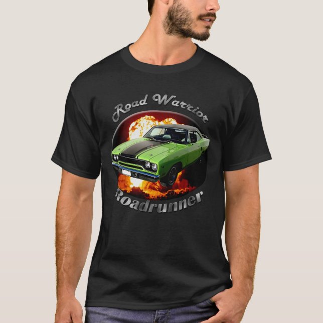 Camiseta Plymouth Roadrunner Road Warrior Essential (Frente)