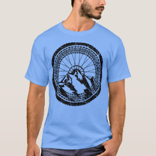 Camiseta Pneu De Bike Vintage Tire Grunge Mountain Bike Bik