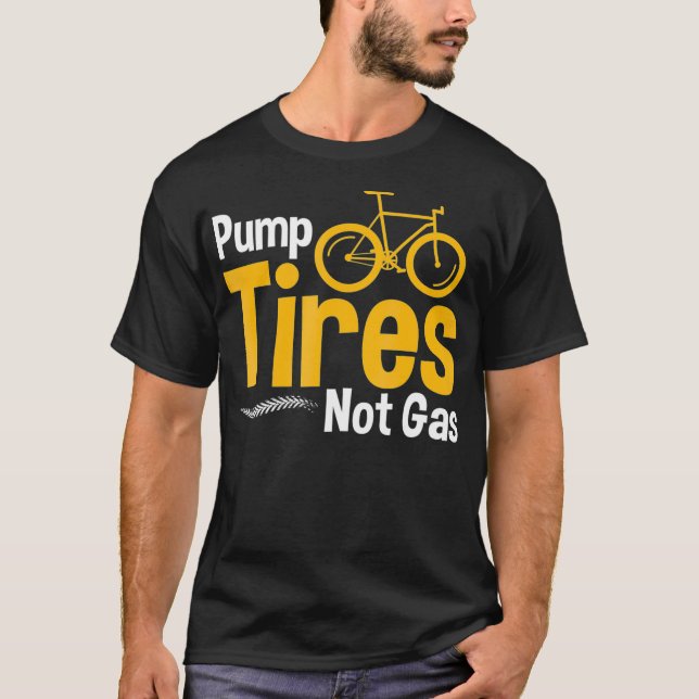 Camiseta Pneus De Bicicleta Engraçados Não Vendedores De Pn (Frente)