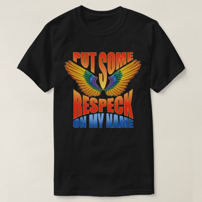 Camiseta Pnha algum Respeck sobre meu Birdman conhecido (Frente do Design)