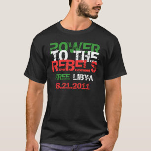 CAMISETA PNHA AOS REBELDES LÍBIA LIVRE 8.21.2011