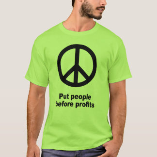 Camiseta Pnha pessoas antes dos lucros
