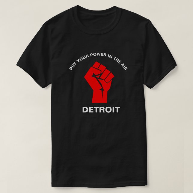 Camiseta PNHA SEU PODER no t-shirt de DETROIT do AR (Frente do Design)